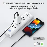 SP7 Type-C To iPhone Premium Cable 1M, Black-thumb1