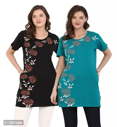NRG Fashion Women Pocket Long T-Shirt-thumb0