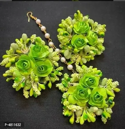 Trendy Fabric Flower Earring for women-thumb0