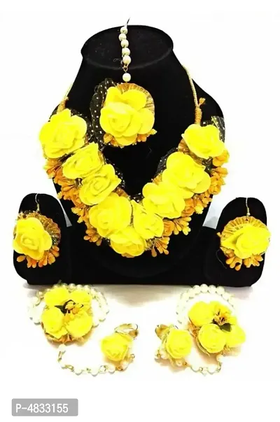 Fashionable Floral Jewellery set for haldi/Mehandi-thumb0