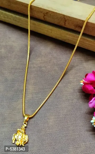 Agarwal Fashion Gold Plated Pendant  Chain