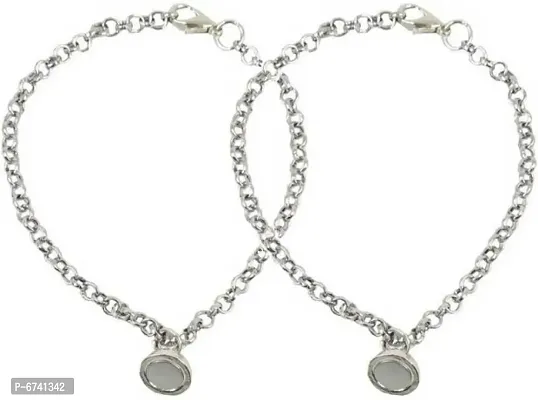 Modern Silver Couple Bracelet-thumb2