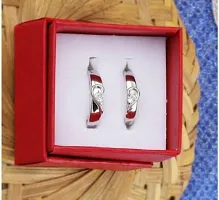 Adorable Silver Couple Rings With Box-thumb1