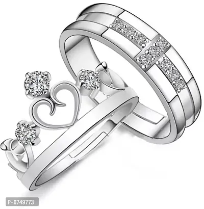 Fashionable Couple Rings With Box-thumb0
