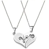 Stylish Fancy Metal Couple Pendant Chain-thumb1