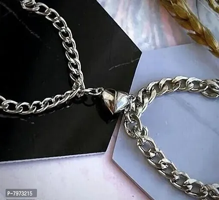 Magnetic Heart Couple Bracelet