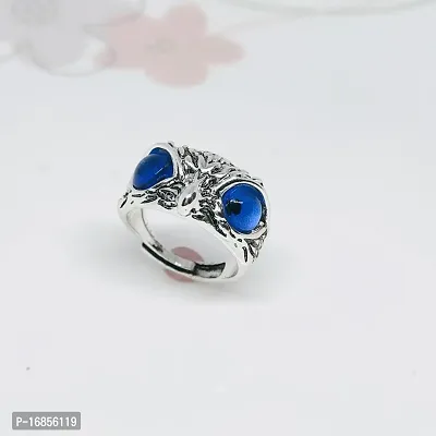 Vintage Devils Eye Owl Ring Opening Adjustable Jewelry Wholesale for Men and Women-thumb0
