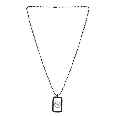 Mens Silver Alloy Chain With Pendant