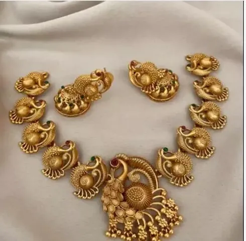 Women Brass Jewellery Set 