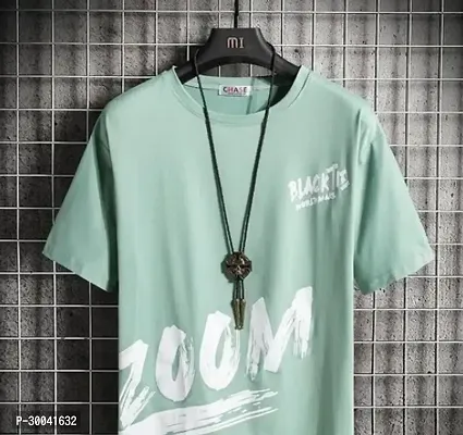 Reliable Green Cotton Printed T-Shirt For Men-thumb0