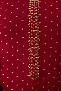 VRSS Enterprises Women's Straight Gold Print Kurta (Small, BARN RED)-thumb4