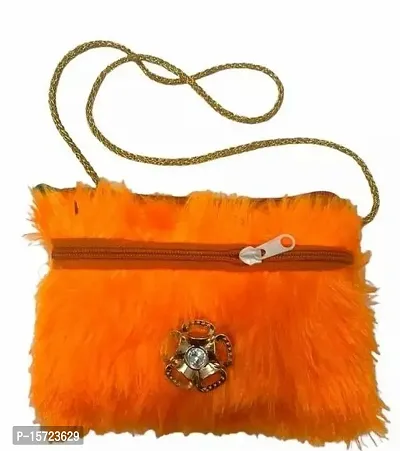 Stylish Orange Wool  Sling Bags For Women-thumb0