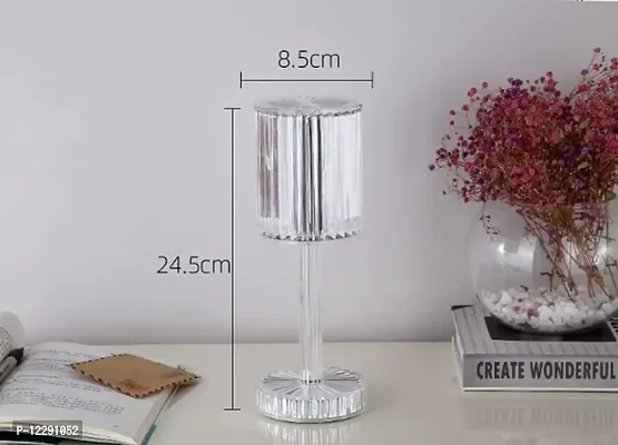 Hcetigol Crystal Diamond Table Lamp Dimmable Touch and Remote Control Romantic 16 Color Diamond Table Lamps USB Rechargable LED Night Stand Lamp (Multicolor)-thumb4