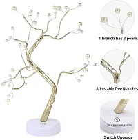 Hcetigol Tabletop Bonsai Tree Light with 36 Pearls LED, 20 Good Luck Plant, DIY Artificial Lamp Tree Lamp Decoration, Battery/USB Operated (Warm White)-thumb4