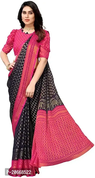 Stylish Women Chiffon Saree with Blouse piece-thumb0