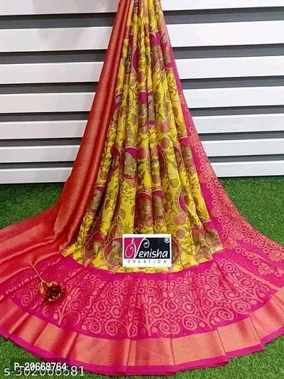 Stylish Women Chiffon Saree with Blouse piece