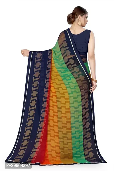 Stylish Women Chiffon Saree with Blouse piece-thumb3