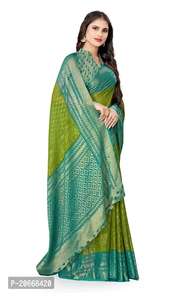 Stylish Women Chiffon Saree with Blouse piece-thumb0