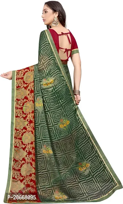 Stylish Women Chiffon Saree with Blouse piece