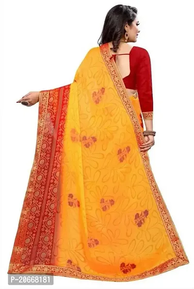 Stylish Women Chiffon Saree with Blouse piece-thumb3