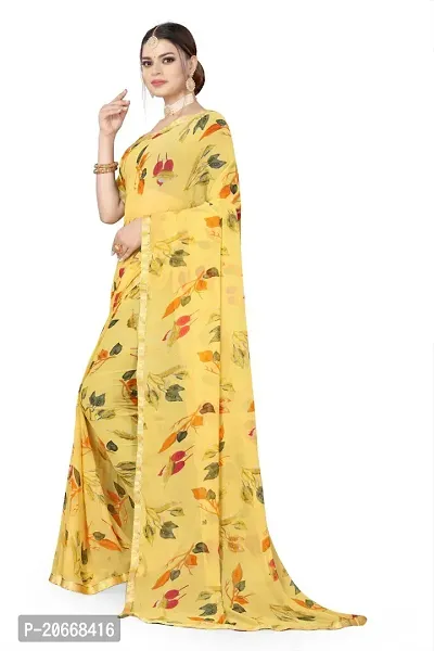 Stylish Women Georgette Saree with Blouse piece-thumb3