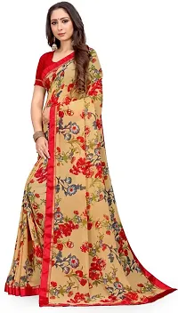 Stylish Women Georgette Saree with Blouse piece-thumb2