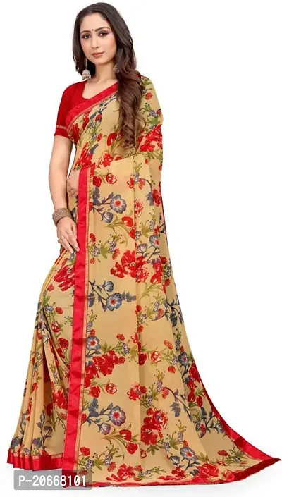 Stylish Women Georgette Saree with Blouse piece-thumb3