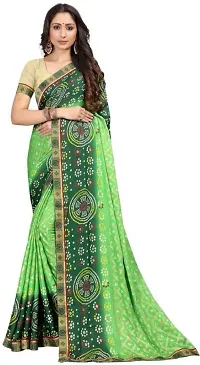 Stylish Women Georgette Saree with Blouse piece-thumb1