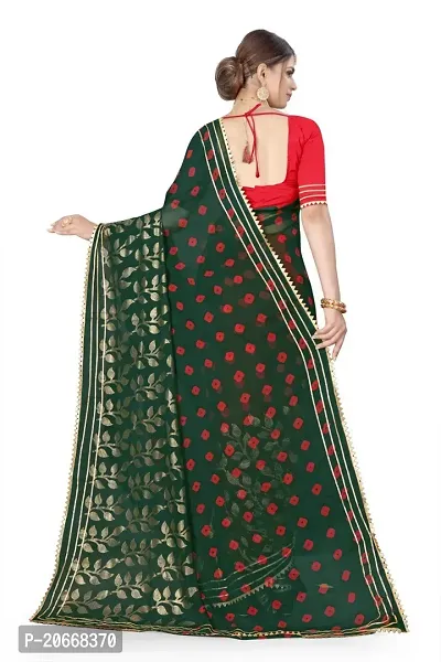 Stylish Women Georgette Saree with Blouse piece-thumb3