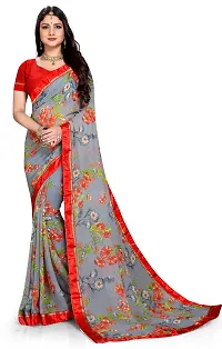 Stylish Women Georgette Saree with Blouse piece-thumb4