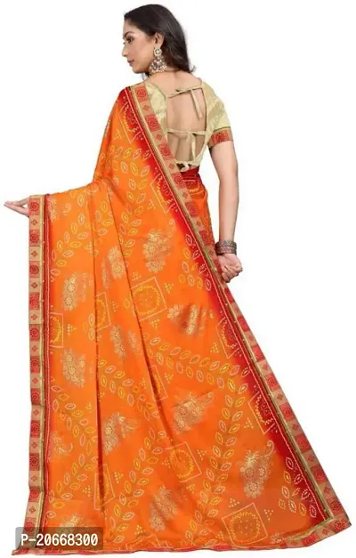 Stylish Women Georgette Saree with Blouse piece-thumb4