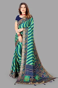 Stylish Women Georgette Saree with Blouse piece-thumb1