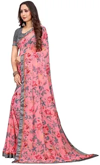 Stylish Women Georgette Saree with Blouse piece-thumb2