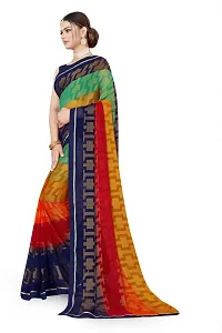 Stylish Women Chiffon Saree with Blouse piece-thumb1