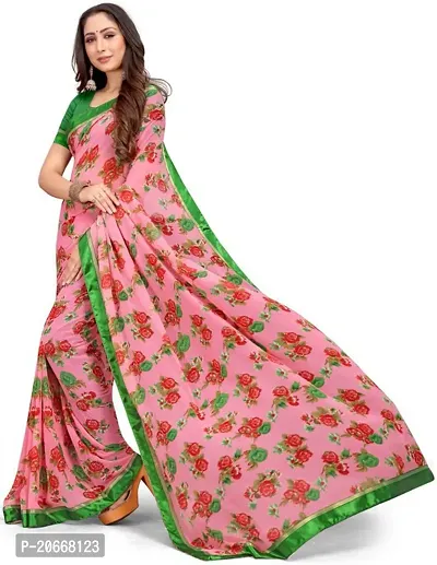 Stylish Women Georgette Saree with Blouse piece-thumb5