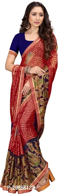 Stylish Women Chiffon Saree with Blouse piece-thumb4