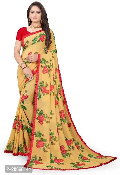 Stylish Women Georgette Saree with Blouse piece