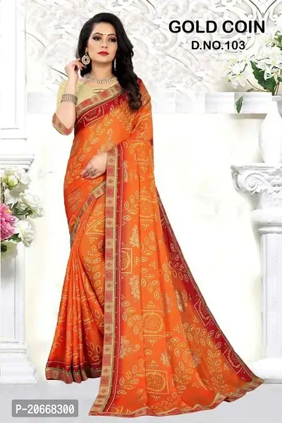 Stylish Women Georgette Saree with Blouse piece-thumb5