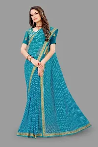 Stylish Women Chiffon Saree with Blouse piece-thumb2