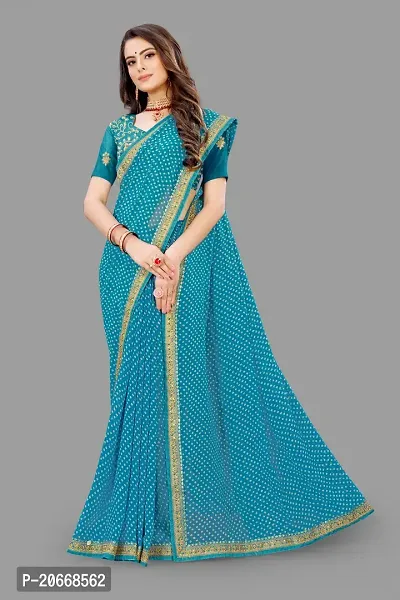 Stylish Women Chiffon Saree with Blouse piece-thumb3