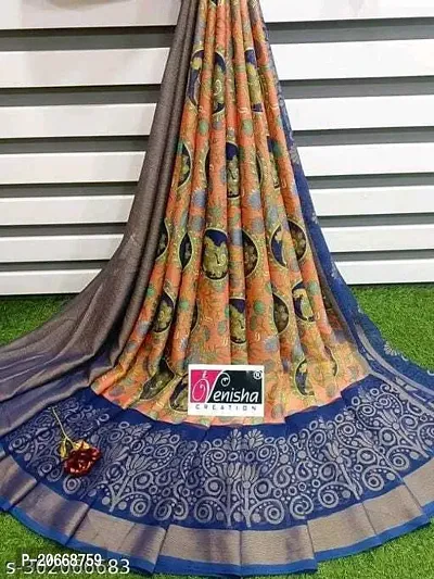 Stylish Women Chiffon Saree with Blouse piece