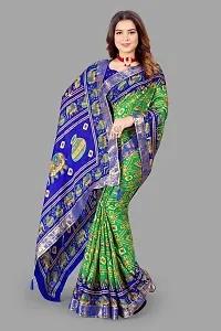 Stylish Women Georgette Saree with Blouse piece-thumb3