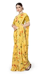 Stylish Women Georgette Saree with Blouse piece-thumb1