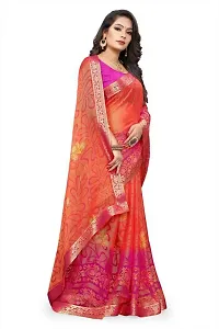 Stylish Women Chiffon Saree with Blouse piece-thumb3