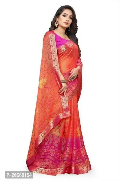 Stylish Women Chiffon Saree with Blouse piece-thumb4