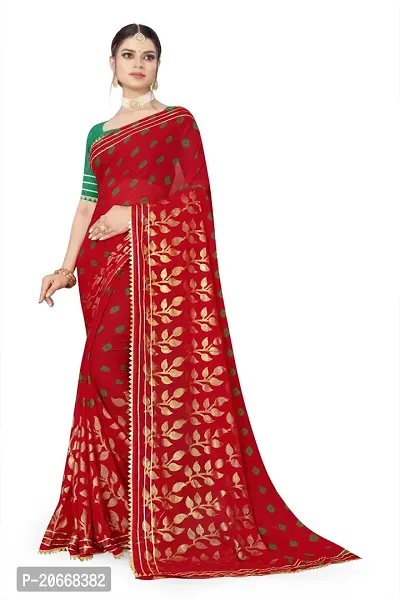 Stylish Women Georgette Saree with Blouse piece