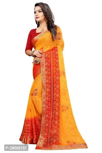 Stylish Women Chiffon Saree with Blouse piece-thumb5