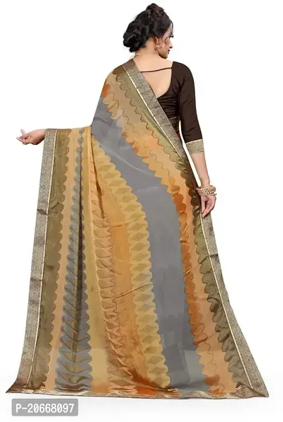 Stylish Women Chiffon Saree with Blouse piece-thumb3