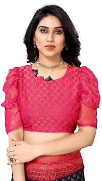 Stylish Women Chiffon Saree with Blouse piece-thumb1