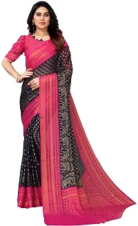 Stylish Women Chiffon Saree with Blouse piece-thumb4